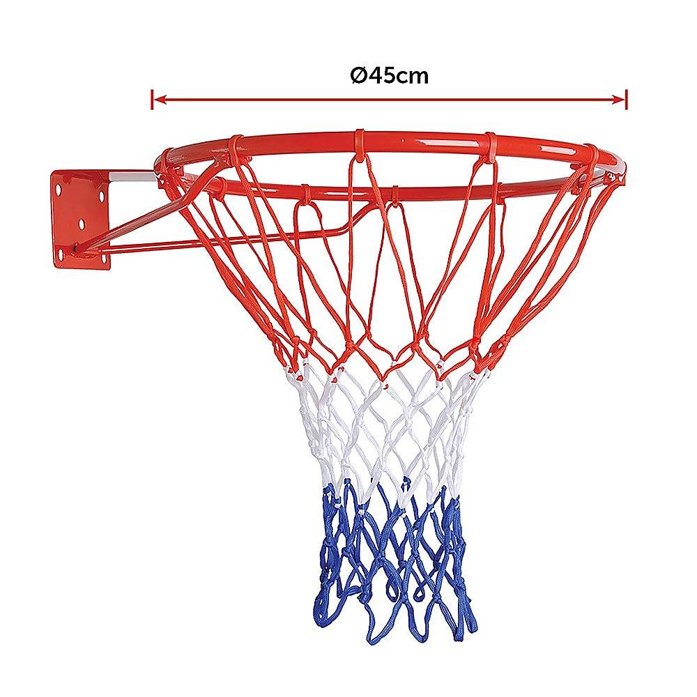 Pro Size Wall Mounted Basketball Hoop Ring Goal Net Rim Dunk Shooting Outdoor | Outdoorium