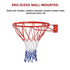 Pro Size Wall Mounted Basketball Hoop Ring Goal Net Rim Dunk Shooting Outdoor | Outdoorium