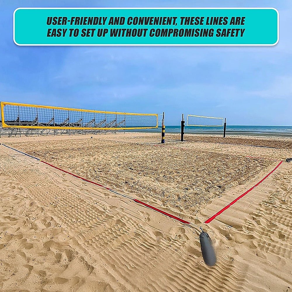 Professional Court Boundary Lines Beach Volleyball Beach Foot Volley Badminton - Outdoorium