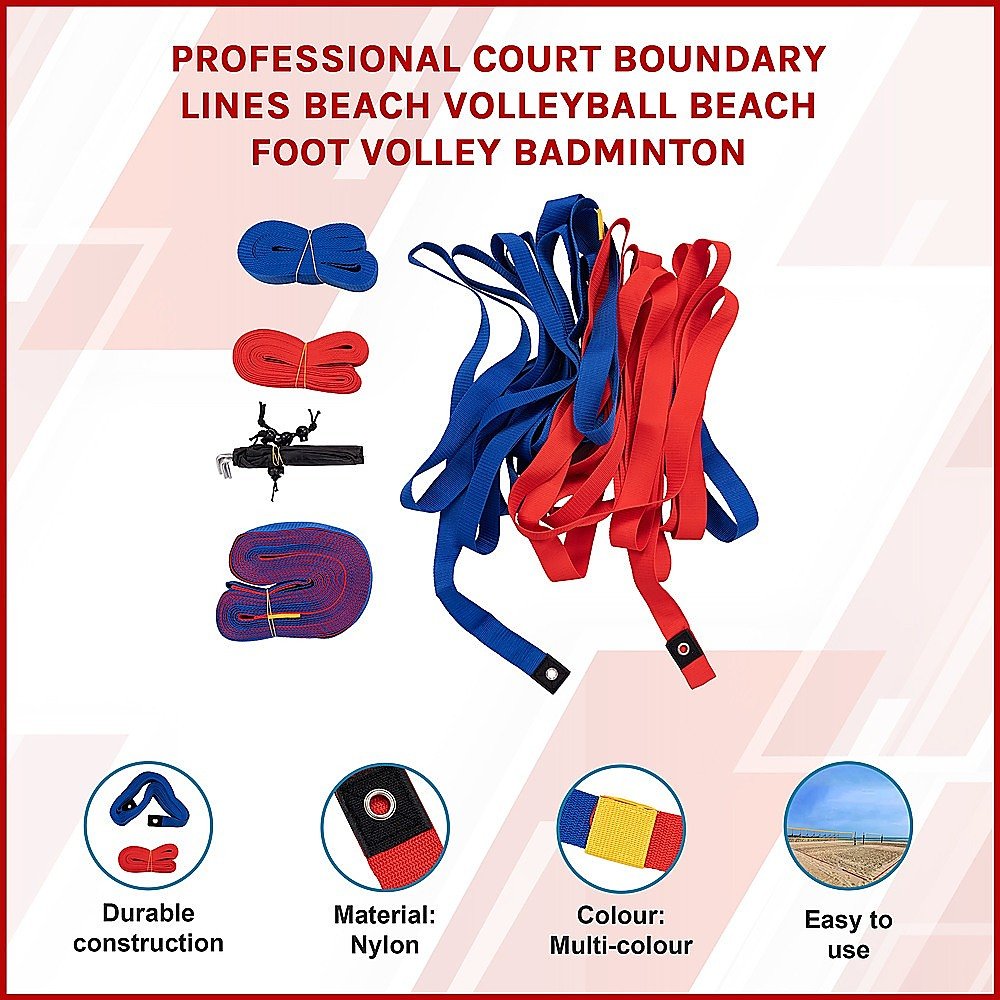 Professional Court Boundary Lines Beach Volleyball Beach Foot Volley Badminton - Outdoorium