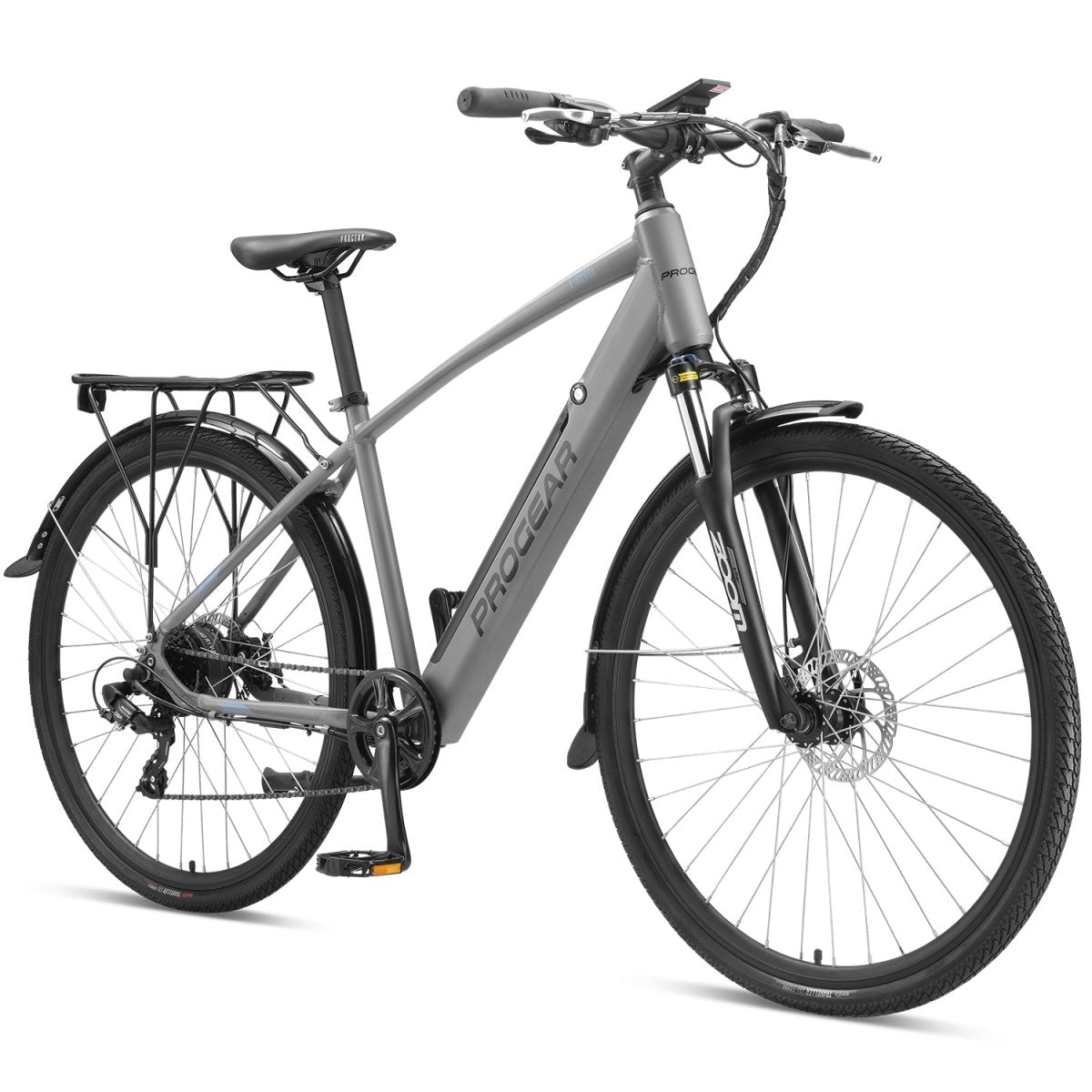 Progear Bikes E - Sierra Hybrid E - Bike Mens 700c*18&quot; in Shadow - Outdoorium