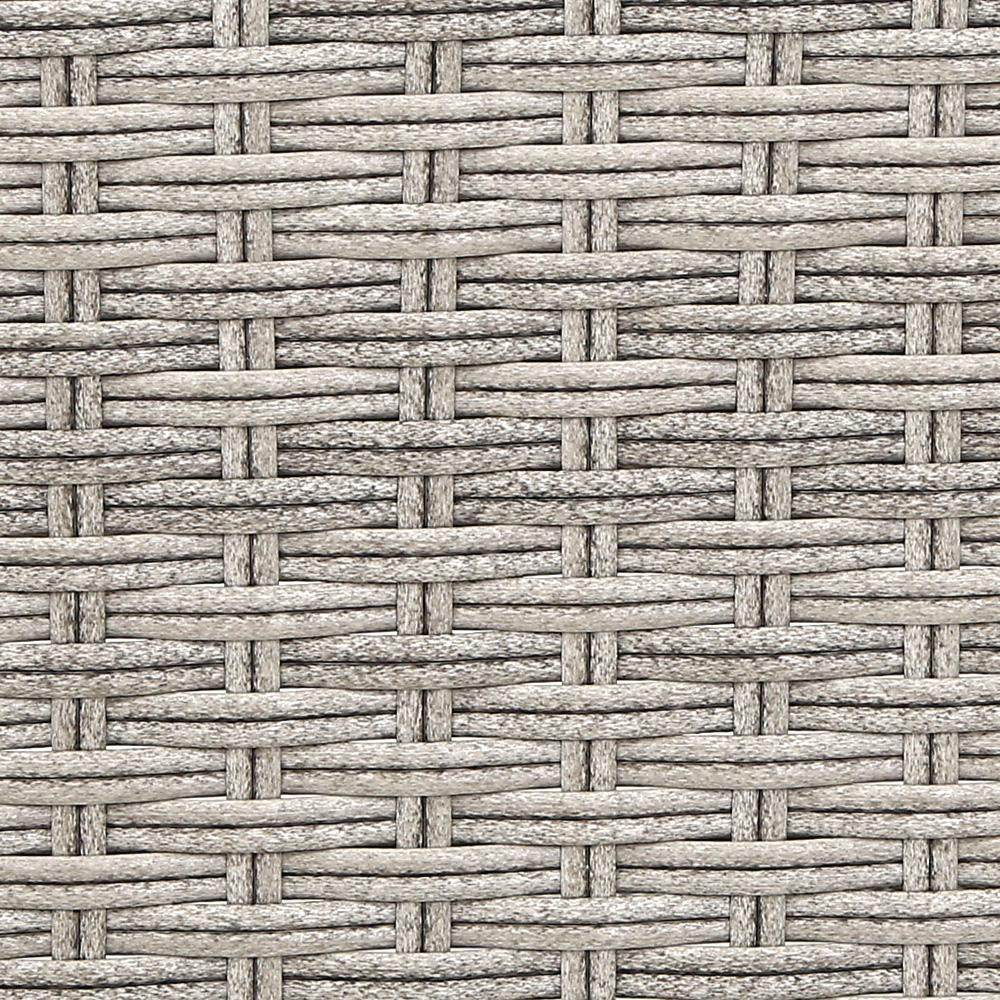 Gardeon Grey Wicker Sun Lounge Recliner & Ottoman Set - View 5