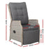 Gardeon 2-Piece Grey Wicker Outdoor Recliner Sun Lounge Set - View 2
