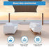 Rectangle Sun Shade Sail Fabric Garden Patio Pool Awning Canopy Cover Coffee - Outdoorium