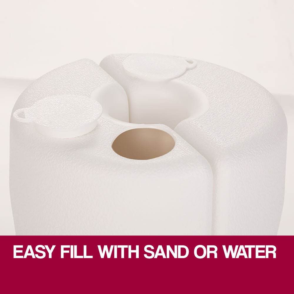 Red Track Gazebo Base Pod Kit Marquee Set Leg Fillable Water Sand Weight Pods | Outdoorium