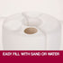 Red Track Gazebo Base Pod Kit Marquee Set Leg Fillable Water Sand Weight Pods | Outdoorium