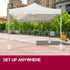 Red Track Gazebo Base Pod Kit Marquee Set Leg Fillable Water Sand Weight Pods | Outdoorium