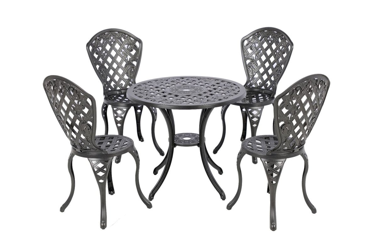 Remy Aluminium 5 Piece Outdoor Setting | Outdoorium