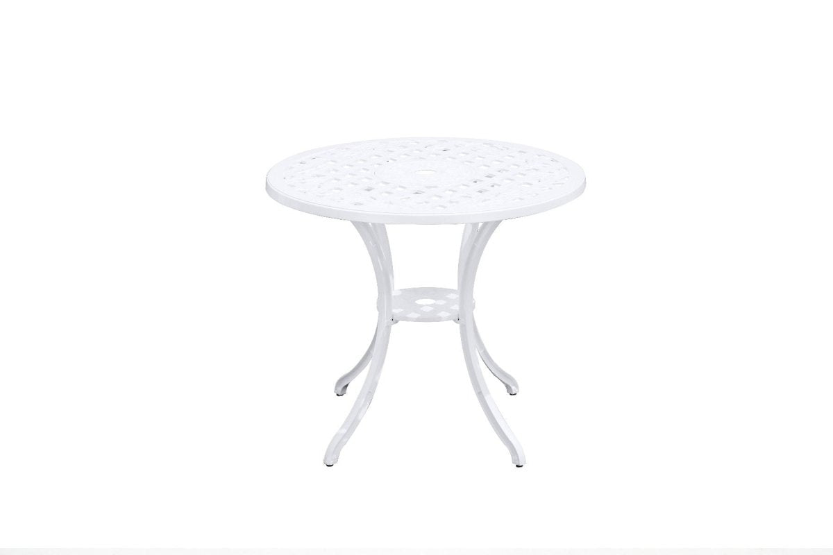 Remy Aluminium Table White | Outdoorium