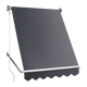 Retractable Fixed Pivot Arm Window Awning Garden Blinds 2.4m x 2.1m Grey | Outdoorium
