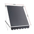 Retractable Fixed Pivot Arm Window Awning Garden Blinds 2.4m x 2.1m Grey | Outdoorium