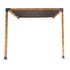 Roof Pergola Gazebo Shed Matte Black Steel Brackets and Black Screen DIY Kits - Outdoorium