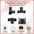 Roof Pergola Gazebo Shed Matte Black Steel Brackets and Black Screen DIY Kits - Outdoorium