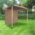 Roof Pergola Gazebo Shed Matte Black Steel Brackets and Black Screen DIY Kits - Outdoorium