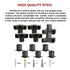 Roof Pergola Gazebo Shed Matte Black Steel Brackets and Coffee Screen DIY Kits - Outdoorium