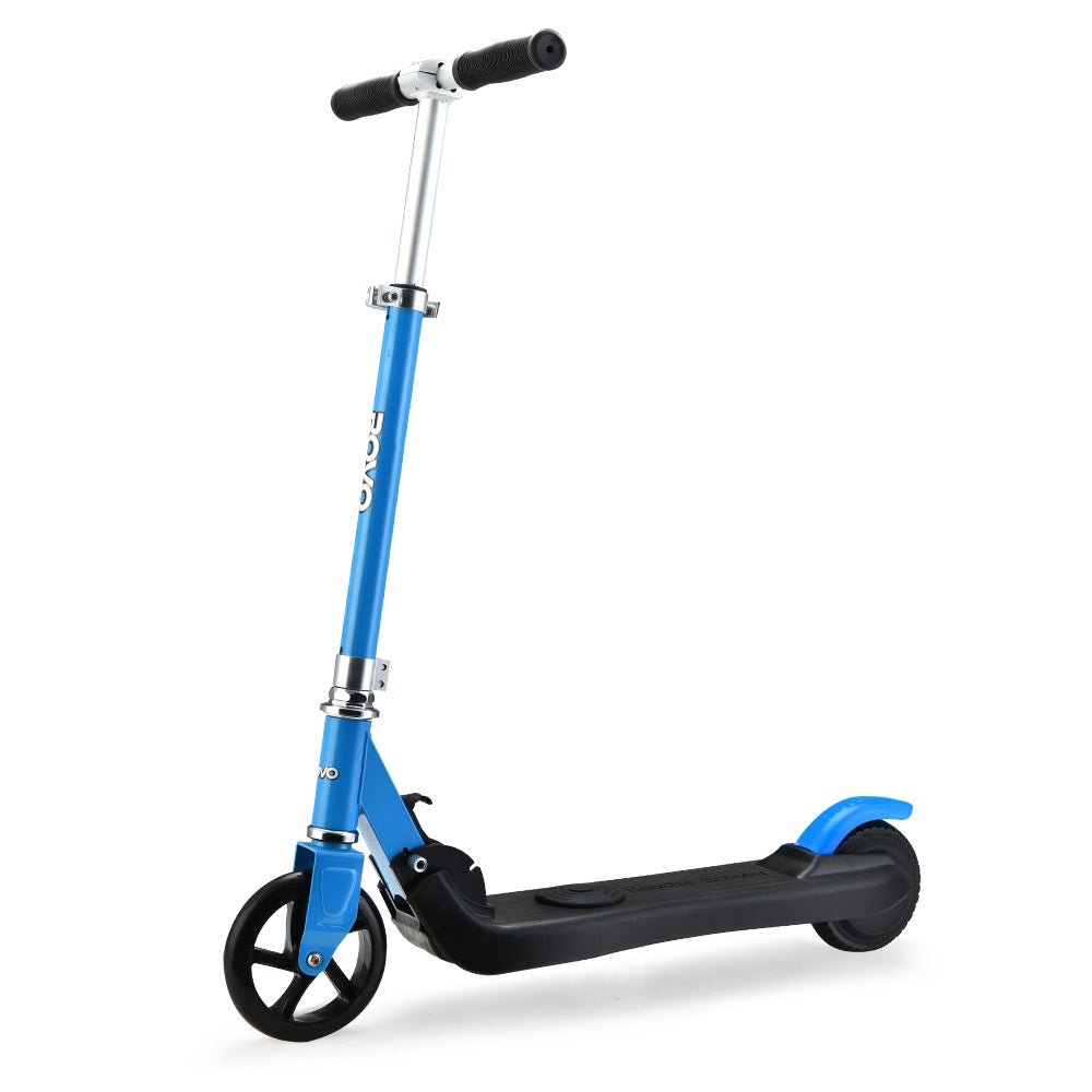 ROVO KIDS Electric Scooter Lithium Ride - On Foldable E - Scooter 125W Rechargeable, Blue - Outdoorium