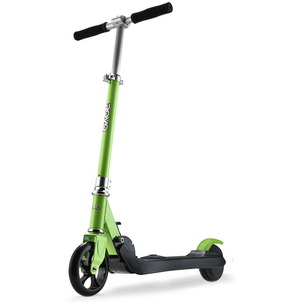 ROVO KIDS Electric Scooter Lithium Ride - On Foldable E - Scooter 125W Rechargeable, Green - Outdoorium