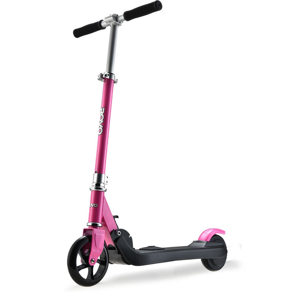 ROVO KIDS Electric Scooter Lithium Ride - On Foldable E - Scooter 125W Rechargeable, Pink - Outdoorium