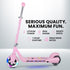 ROVO KIDS WhizKid Electric Scooter, Ages 5 - 11, Adjustable Height, AU Compliant, Lithium Battery, Brushless Motor, Pink | Outdoorium