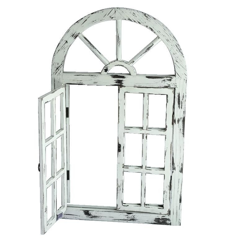 Rustic White Scarlett Window Mirror | Outdoorium