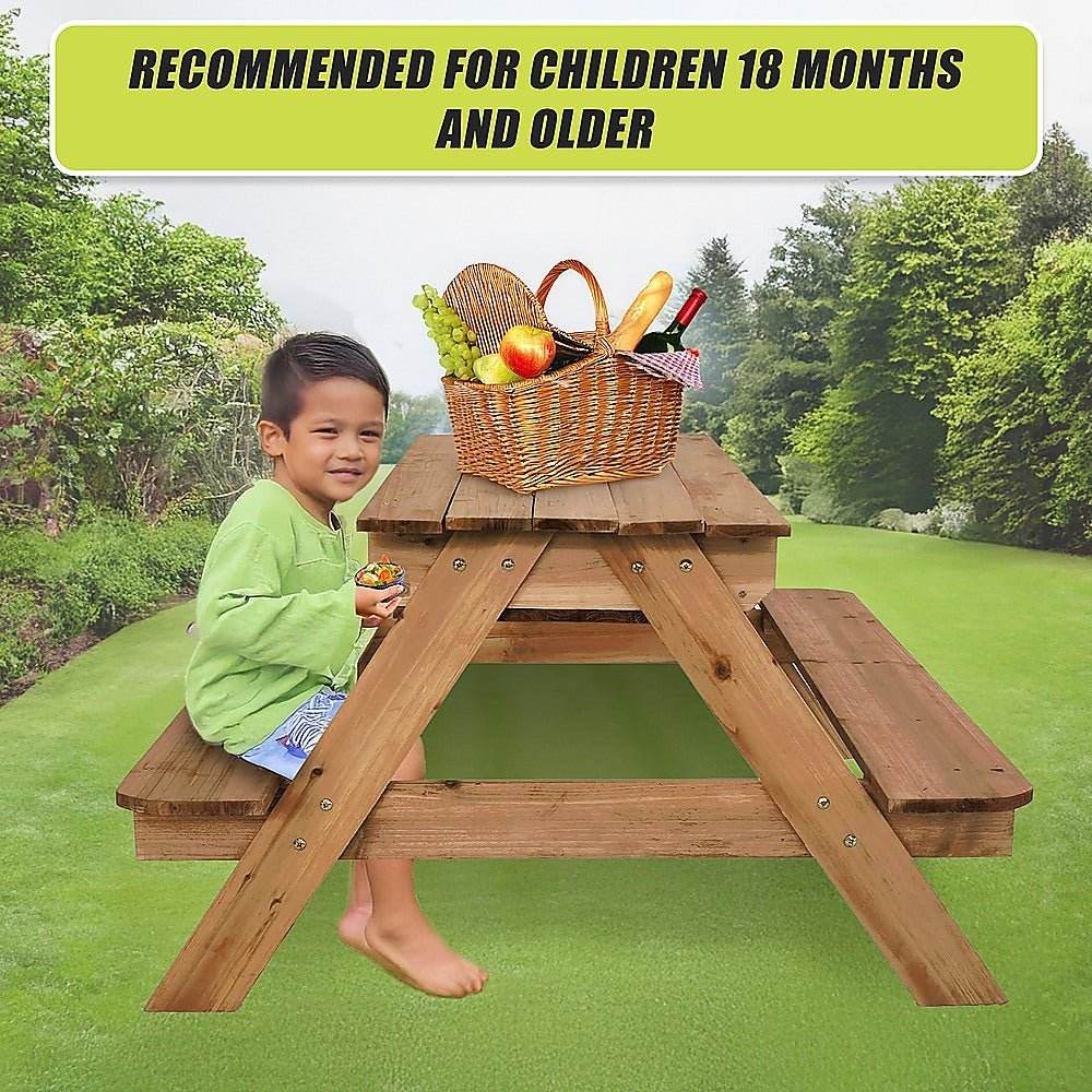 Sand & Water Wooden Picnic Table | Outdoorium