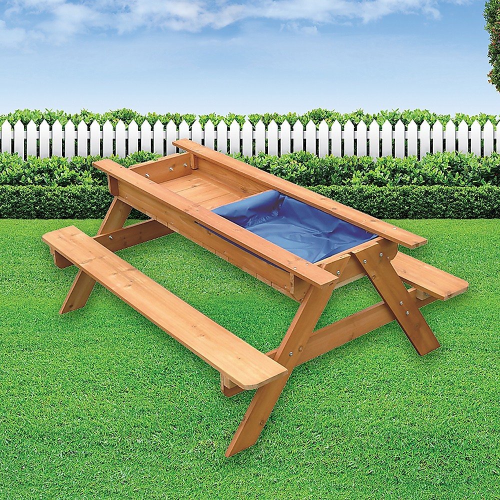 Sand & Water Wooden Picnic Table - Outdoorium