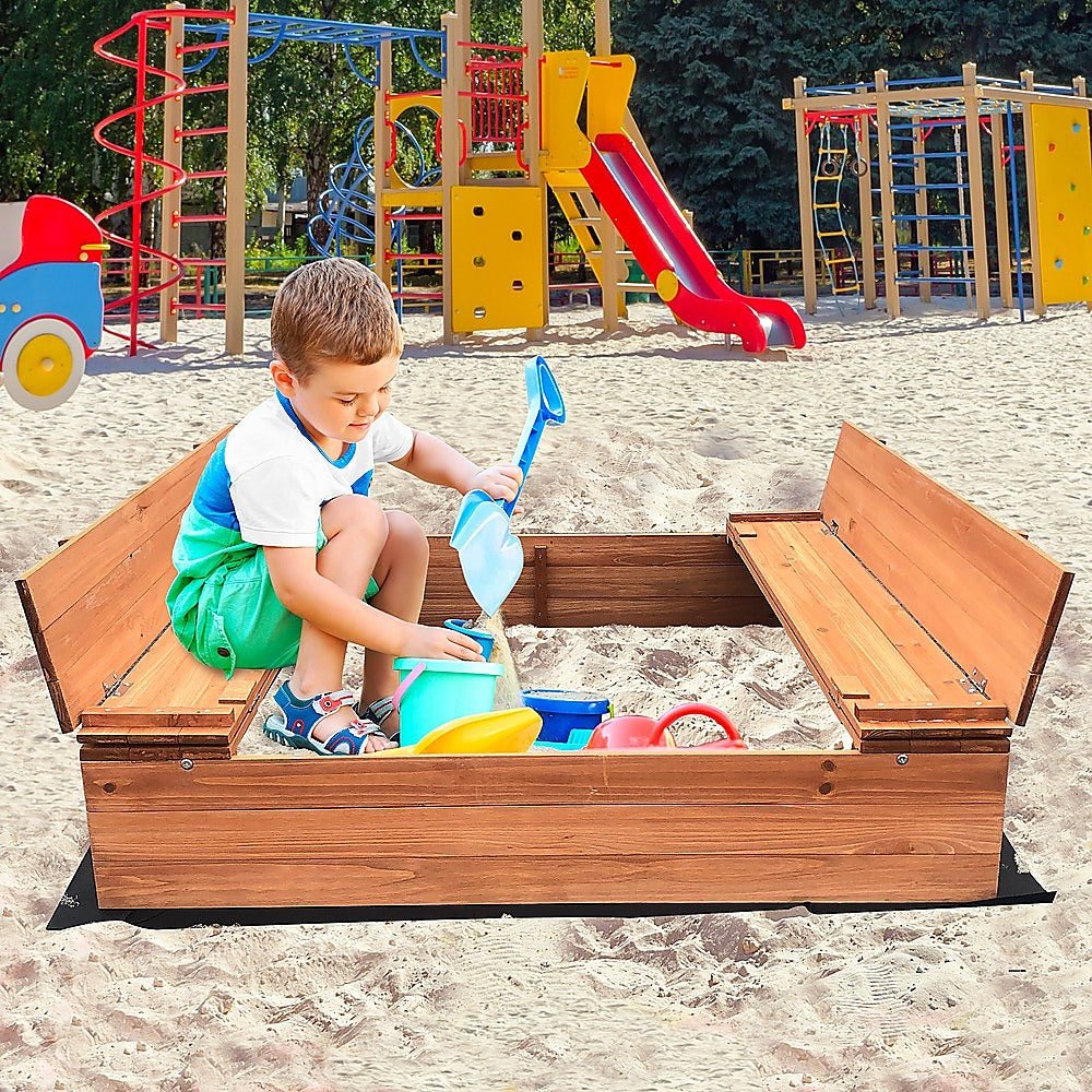 Sandpit Kids Wooden Sand box - Outdoorium