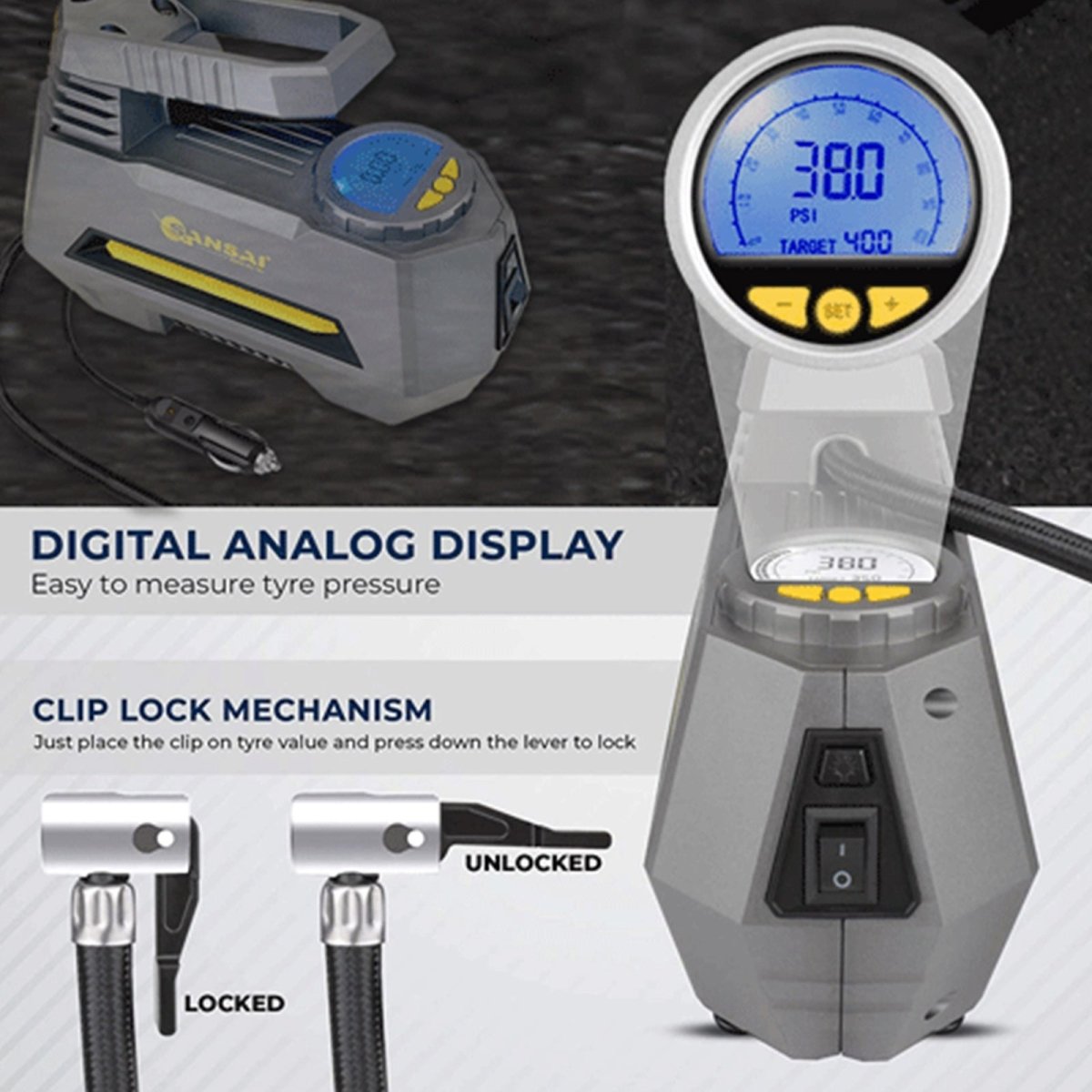 Sansai Portable Air Pump - Outdoorium