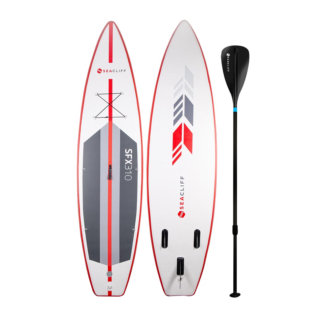 SEACLIFF Stand Up Paddle Board - Inflatable SUP Surf Kayak Paddleboard Race - Outdoorium