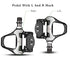 Self Lock Clip In Bike Pedals Shimano SPD-SL Cleat MTB Road 700C Hybrid BMX - Rockbros Nylon Black - Outdoorium