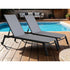 Sirocco (Set of 2) Sunloungers - Black - Outdoorium