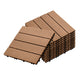 SOGA 11 pcs Coffee DIY Wooden Composite Decking Tiles Garden Outdoor Backyard Flooring Home Decor | Outdoorium