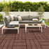 SOGA 11 pcs Dark Chocolate DIY Wooden Composite Decking Tiles Garden Outdoor Backyard Flooring Home Decor - Outdoorium