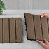 SOGA 11 pcs Dark Chocolate DIY Wooden Composite Decking Tiles Garden Outdoor Backyard Flooring Home Decor - Outdoorium