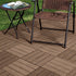 SOGA 11 pcs Dark Chocolate DIY Wooden Composite Decking Tiles Garden Outdoor Backyard Flooring Home Decor - Outdoorium