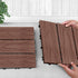 SOGA 11 pcs Dark Chocolate DIY Wooden Composite Decking Tiles Garden Outdoor Backyard Flooring Home Decor - Outdoorium