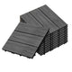 SOGA 11 pcs Dark Grey DIY Wooden Composite Decking Tiles Garden Outdoor Backyard Flooring Home Decor | Outdoorium