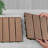 SOGA 11 pcs Light Chocolate DIY Wooden Composite Decking Tiles Garden Outdoor Backyard Flooring Home Decor - Outdoorium