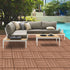 SOGA 11 pcs Red Brown DIY Wooden Composite Decking Tiles Garden Outdoor Backyard Flooring Home Decor - Outdoorium