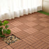 SOGA 11 pcs Red Brown DIY Wooden Composite Decking Tiles Garden Outdoor Backyard Flooring Home Decor - Outdoorium