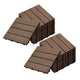 SOGA 2X 11 pcs Dark Chocolate DIY Wooden Composite Decking Tiles Garden Outdoor Backyard Flooring Home Decor | Outdoorium