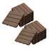 SOGA 2X 11 pcs Dark Chocolate DIY Wooden Composite Decking Tiles Garden Outdoor Backyard Flooring Home Decor - Outdoorium