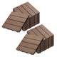 SOGA 2X 11 pcs Light Chocolate DIY Wooden Composite Decking Tiles Garden Outdoor Backyard Flooring Home Decor | Outdoorium