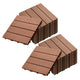 SOGA 2X 11 pcs Red Brown DIY Wooden Composite Decking Tiles Garden Outdoor Backyard Flooring Home Decor | Outdoorium