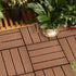 SOGA 2X 11 pcs Red Brown DIY Wooden Composite Decking Tiles Garden Outdoor Backyard Flooring Home Decor - Outdoorium