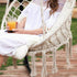 SONGMICS Hammock Hanging Chair with Cushion Cloud White - Outdoorium