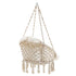 SONGMICS Hammock Hanging Chair with Cushion Cloud White - Outdoorium