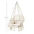 SONGMICS Hammock Hanging Chair with Cushion Cloud White - Outdoorium
