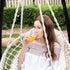 SONGMICS Hammock Hanging Chair with Cushion Cloud White - Outdoorium