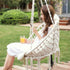 SONGMICS Hammock Hanging Chair with Cushion Cloud White - Outdoorium